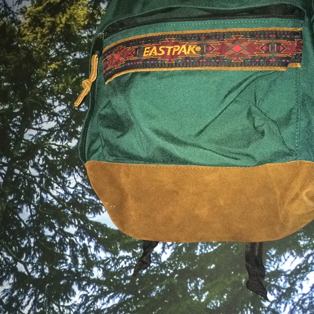 🌲 Woodsy Vintage Tribal Eastpak Backpack 🌲